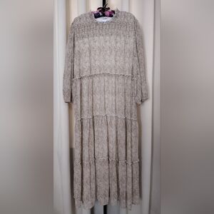 Arula Tiered Chiffon Maxi Dress B/18-20